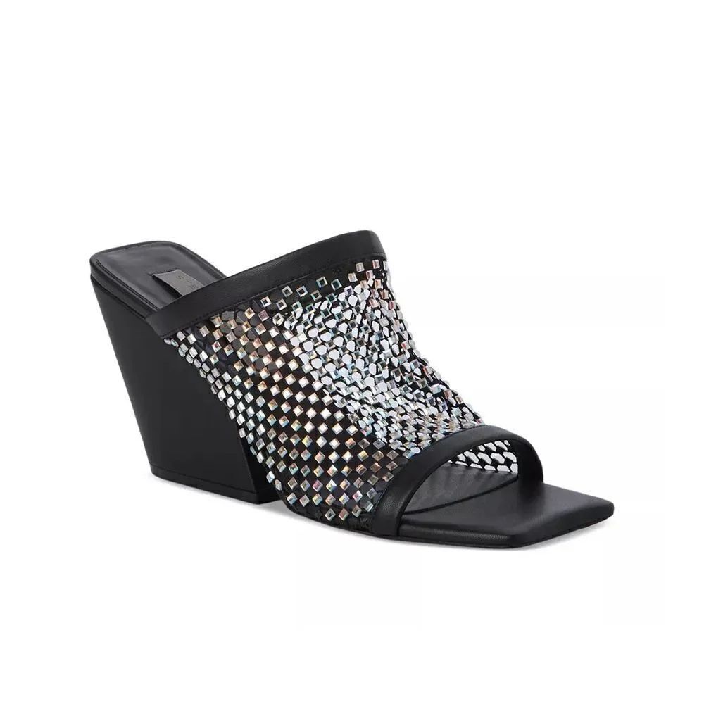 Stella McCartney Jeweled Stretch Mesh Slide Sandals size 38